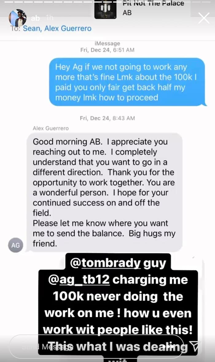 Via Antonio Brown's Instagram.